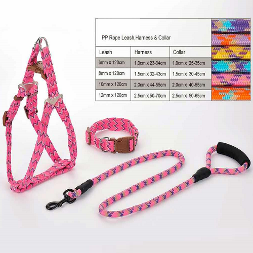 YDL 111 PP Rope Leash,Harness & Collar  